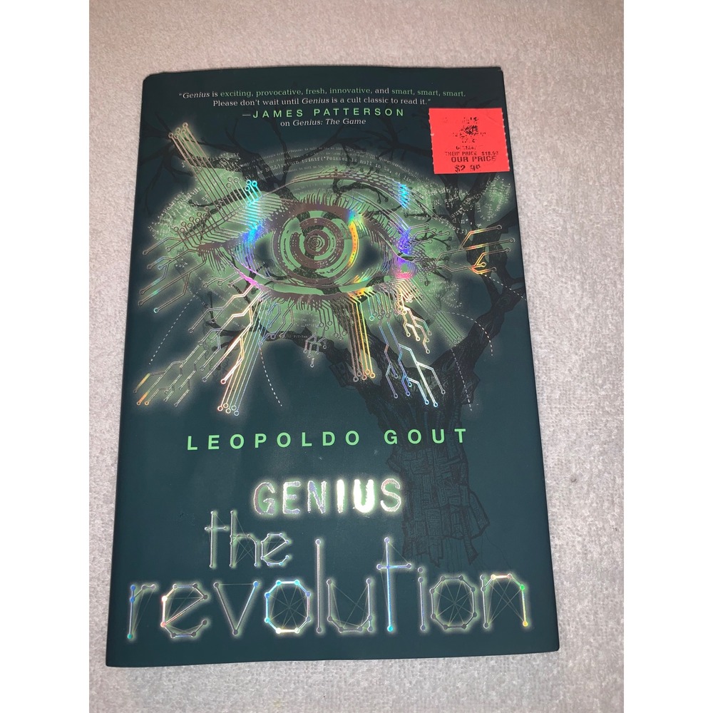 Genius The Revolution Leopoldo Gout Hardcover First Edition 2018YA Thriller Book